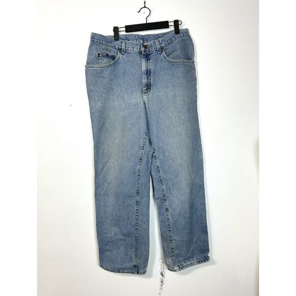 Vintage Lee Relaxed Fit Straight Leg jeans‎ mens size 36 x 30 Light Wash - Picture 1 of 12